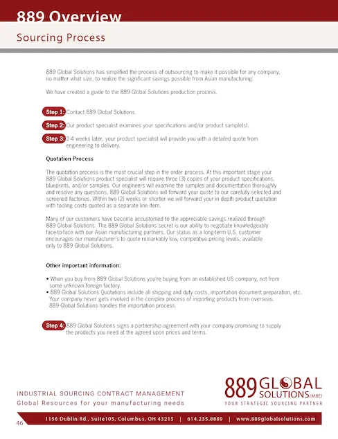 Sourcing Process Overview