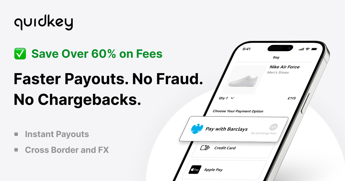 Quidkey A2A Payments Fast Secure and No Chargebacks logo