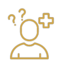 Icon of a person confused about healthcare