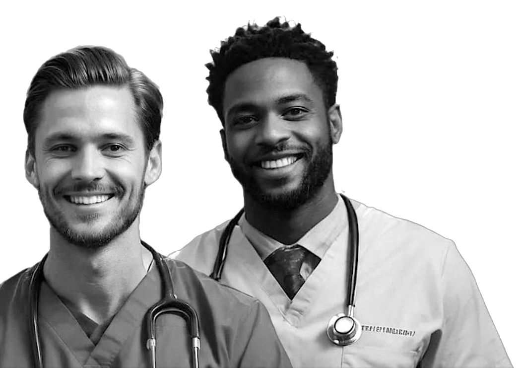 Two happy physicians