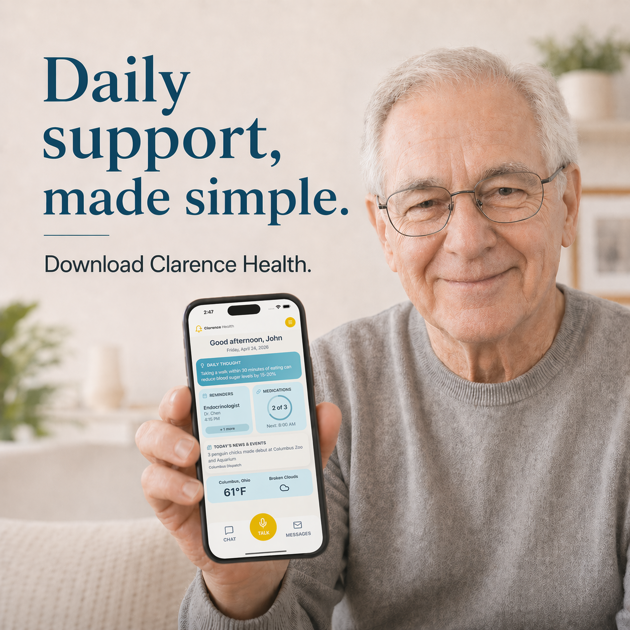 Clarence daily support example 6