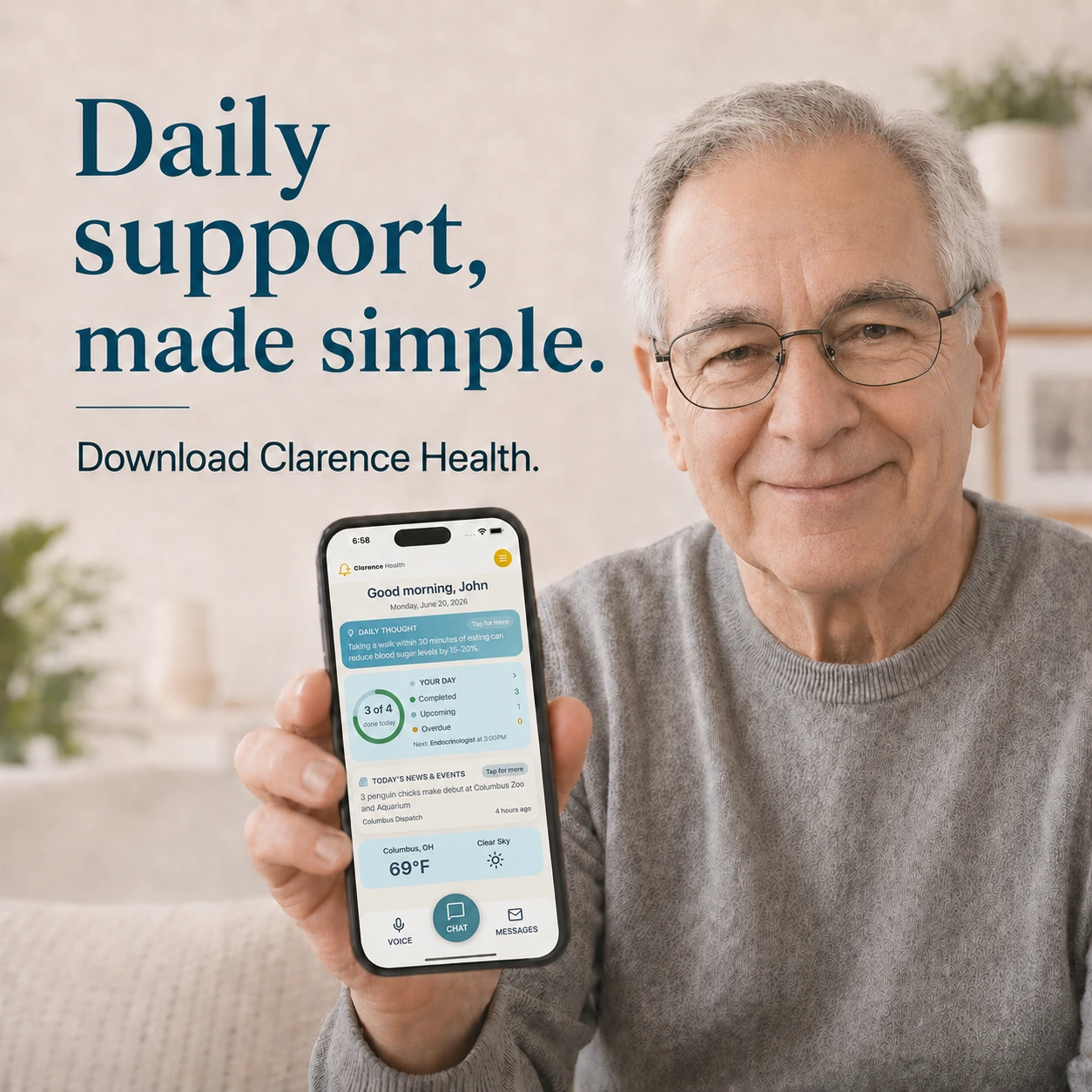 Clarence daily support example 7