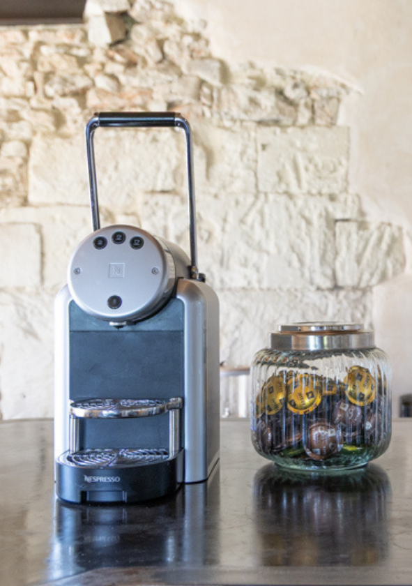 Modern, fully-equipped kitchen on a Provencal estate, ideal for preparing meals with family and friends