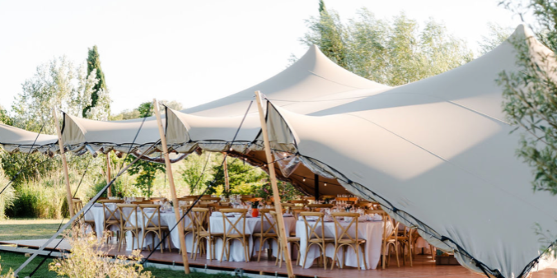 Outdoor wedding in the south of France, surrounded by lavender fields and picturesque landscapes