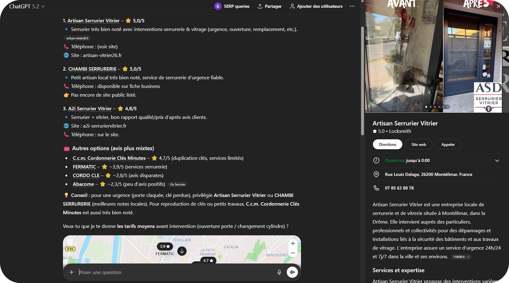 Chatgpt cite votre commerce Montilien