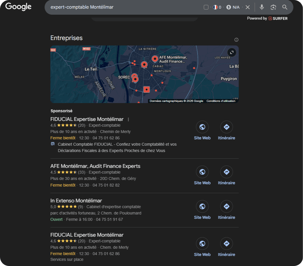 SERP expert comptables montélimar
