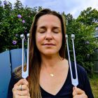 flower essence bottle on display