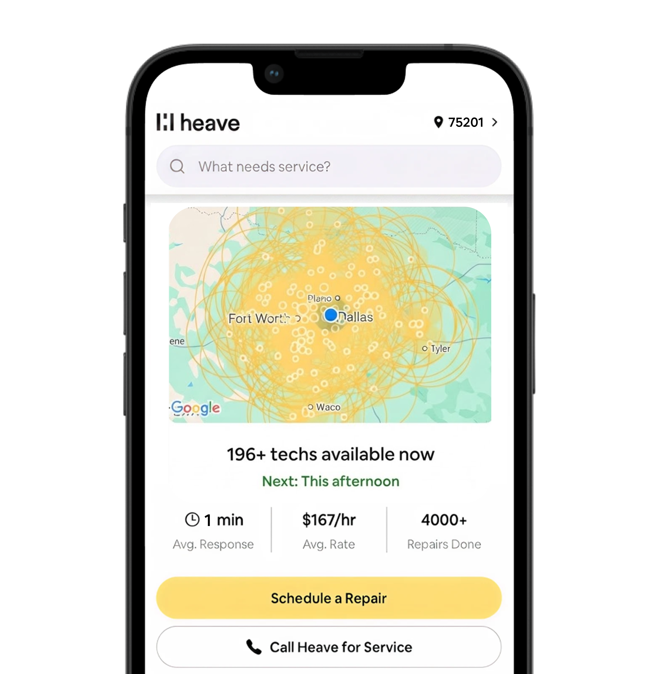Heave technicians available