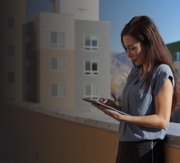 Woman with tablet