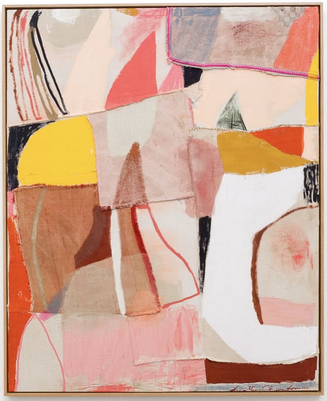 “Dry Earth” - oil, acrylic and oil stick on antique patched silk and linen - 142 x 116 cm - Portugal 2025