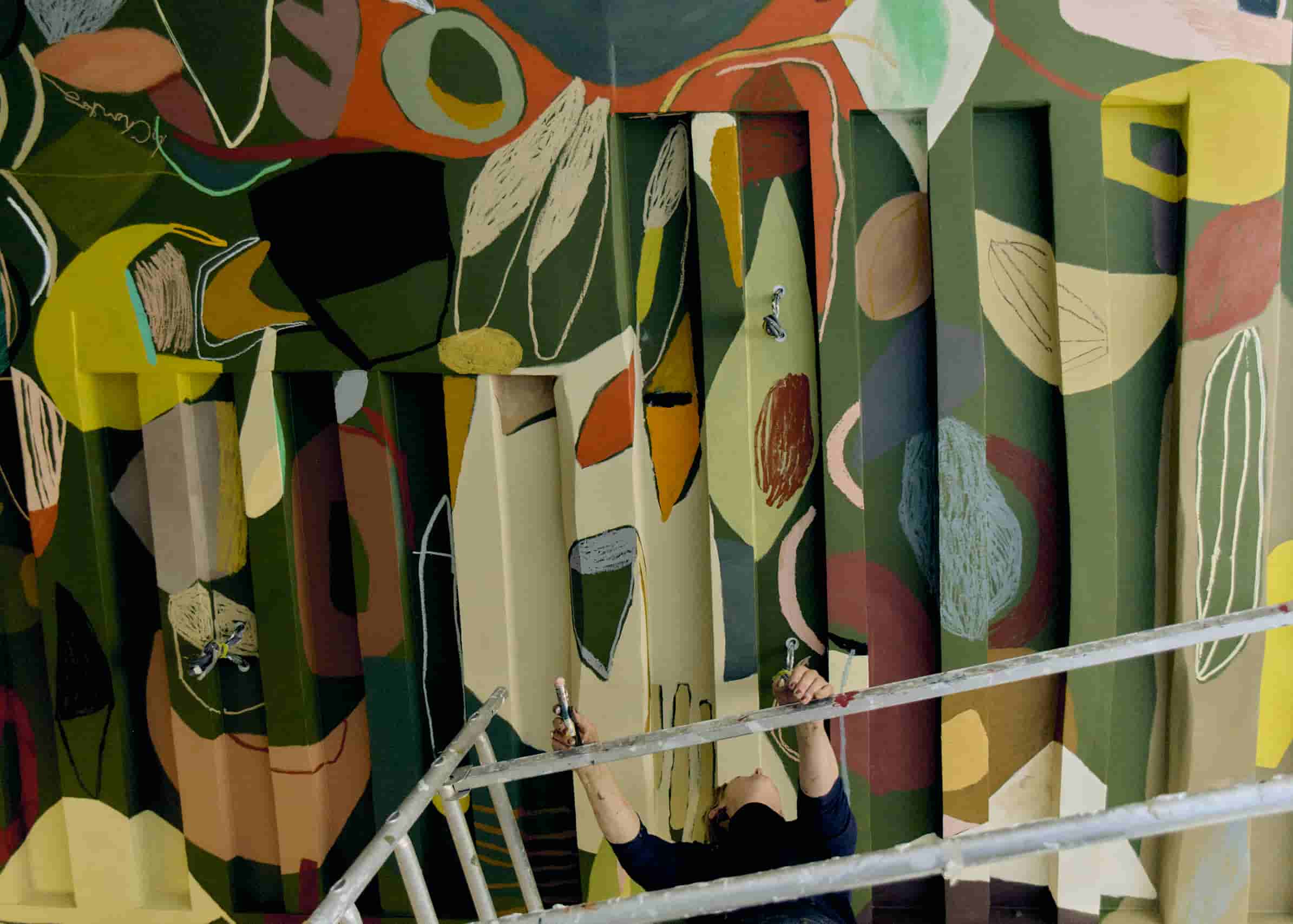 Place De Vosges - private residence commission to paint historical ceiling