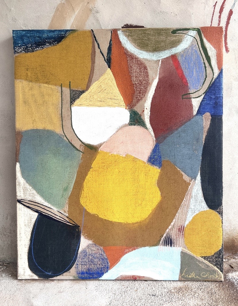 Hera -  acrylic, ink and oil stick on linen  -84 x 101 x 4  cm , Portugal, 2026