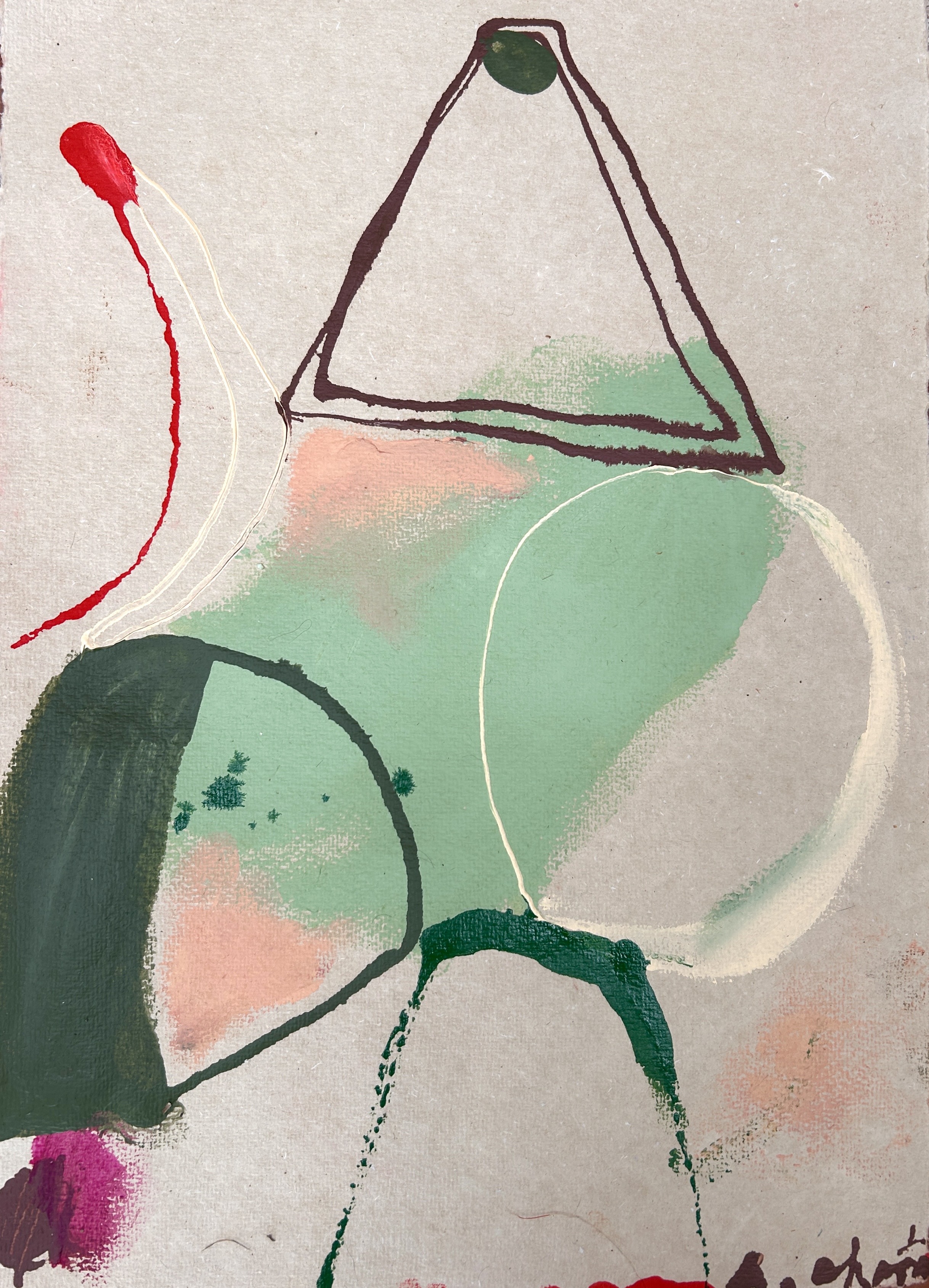 Balance 2026 - 30 x 42 cm - acrylic, pastel and ink on hand pressed paper - €600
