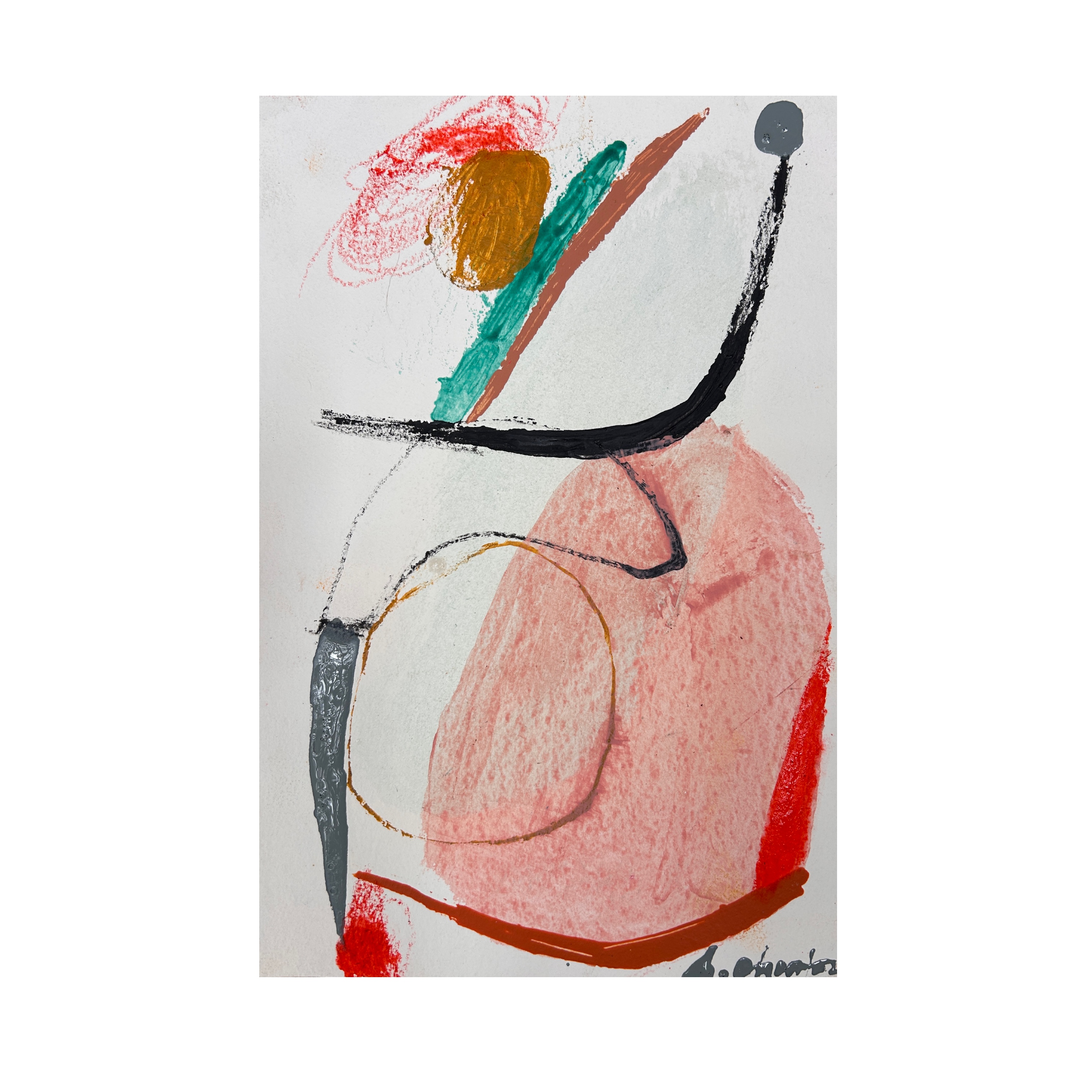 Doux 2025 - 20 x 30 cm - acrylic ink on paper - €350