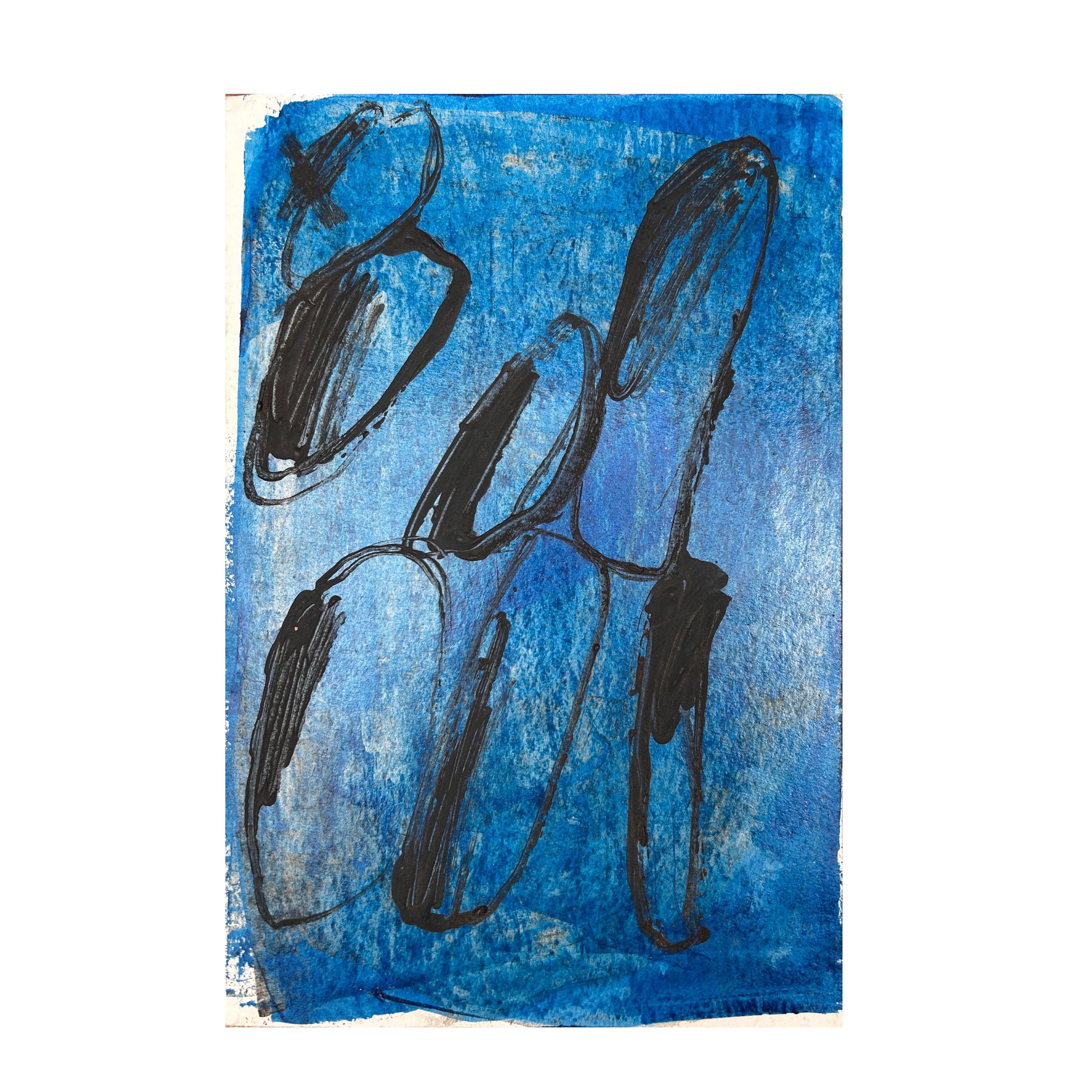 Indigo stain 2024 - 20 x 30 cm - ink and acrylic on paper €250