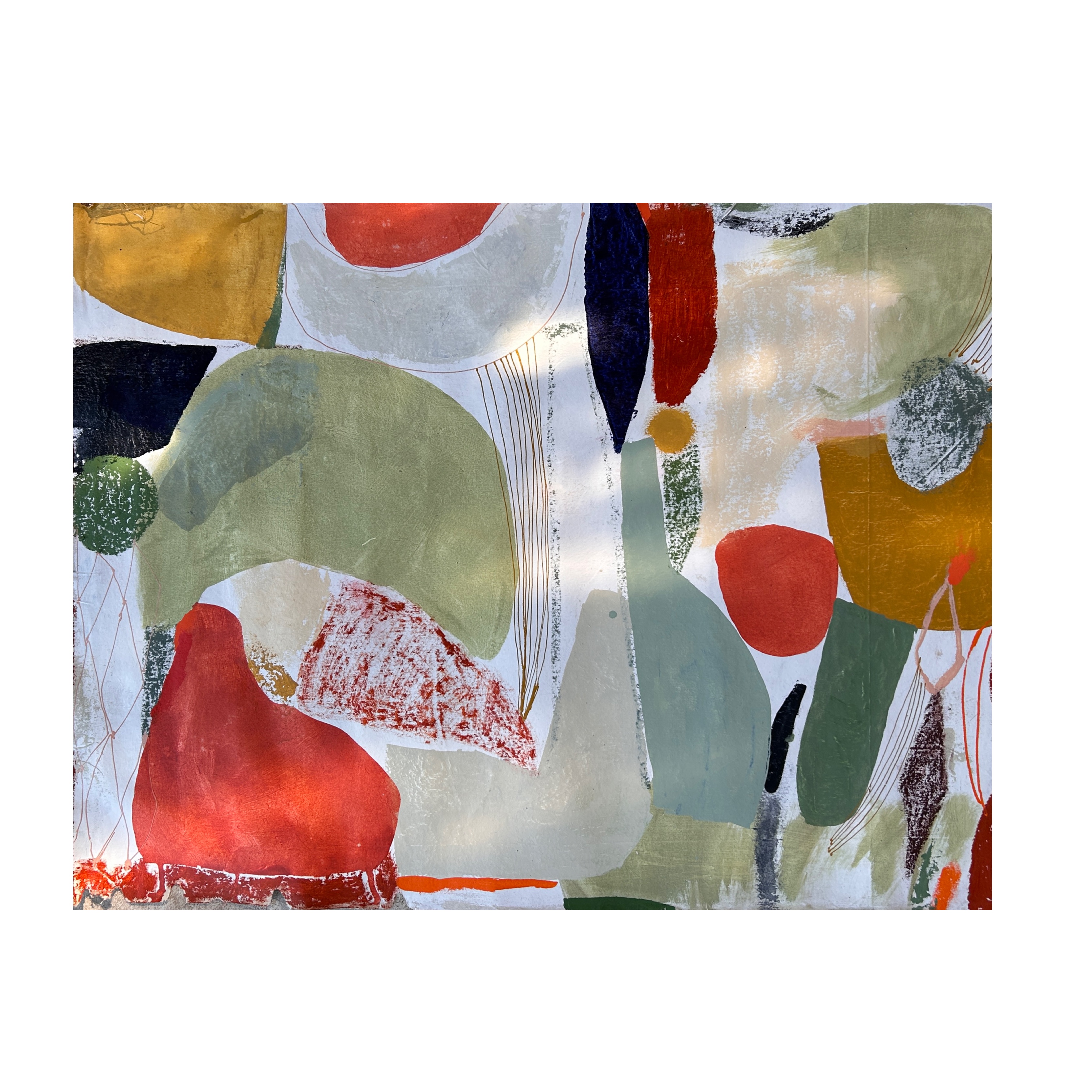 Lightness  2026 - 133 x 97 cm - oil stick and acrylic on linen - SOLD