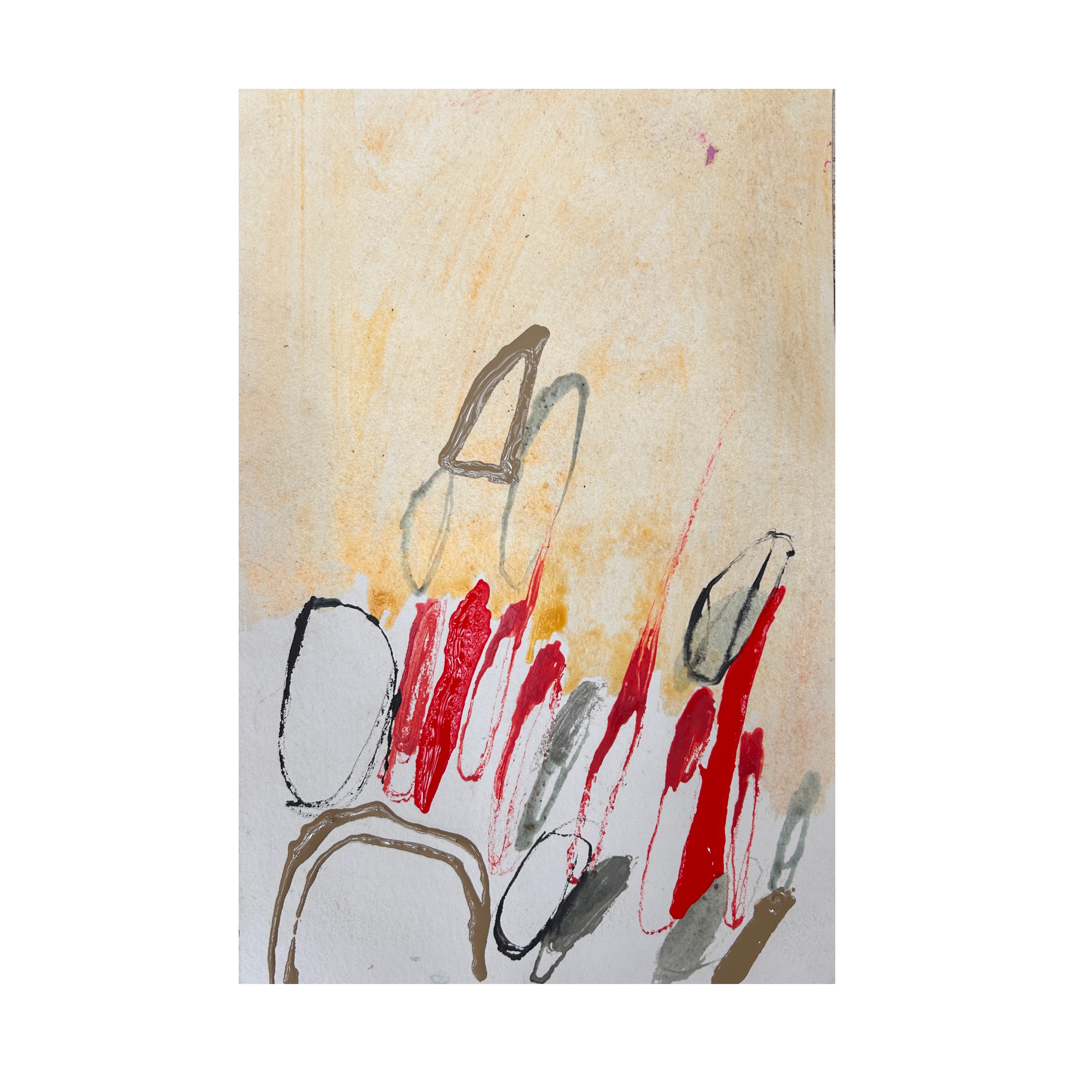 Thoughts 2024 - 20 x 30 cm - ink and acrylic on paper €250