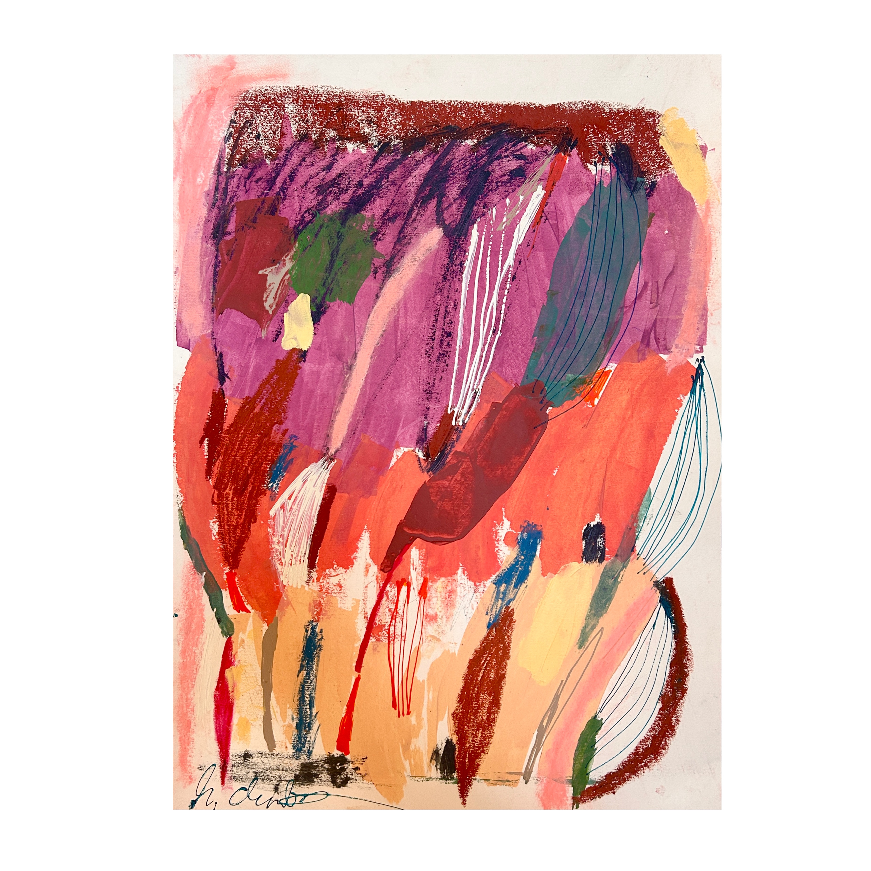 Residual 2025 - 50 x 70 cm - acrylic and ink on paper €500