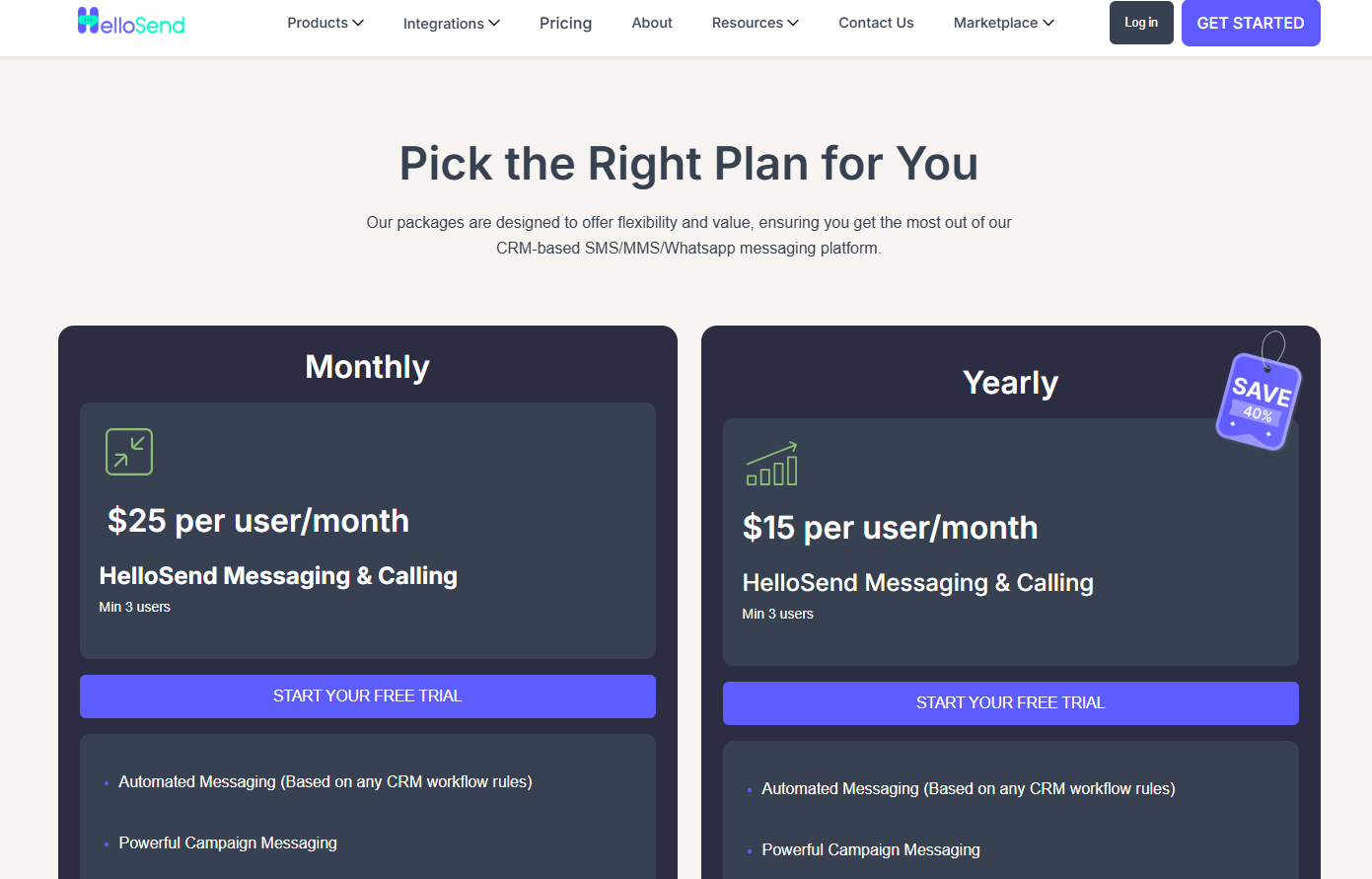 HelloSend Pricing