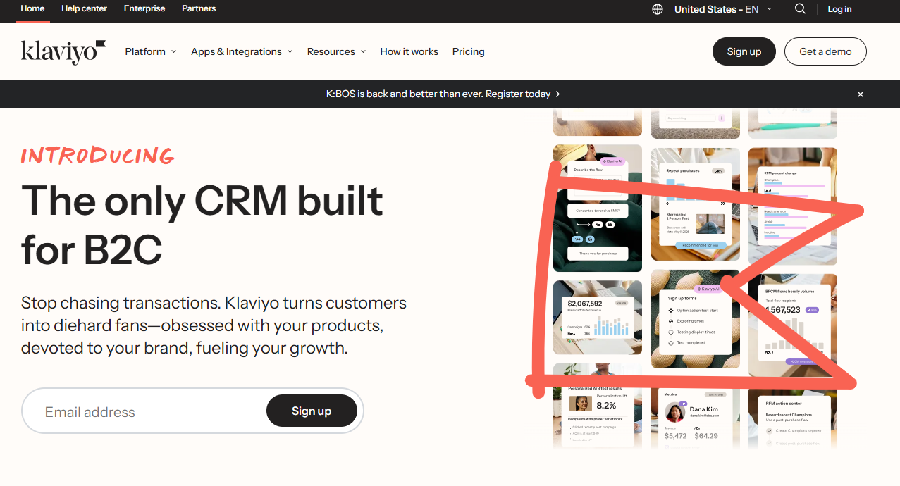 Klaviyo SMS platforms