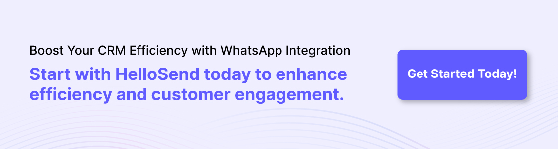 CRM integration with WhatsApp