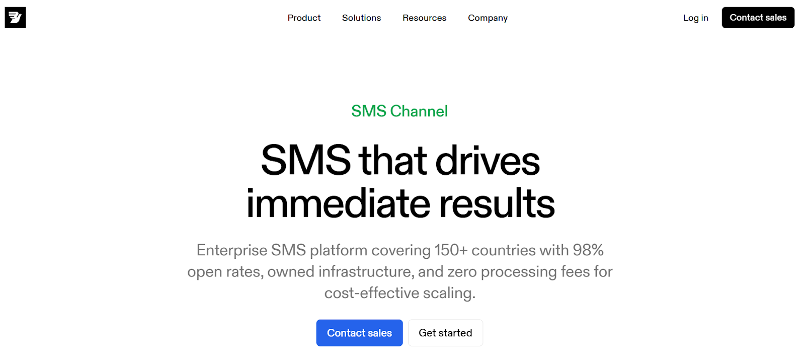 messagebird homepage