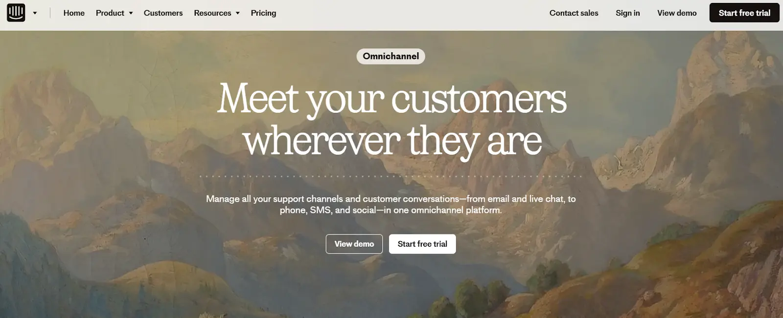 an image showing the intercom homepage