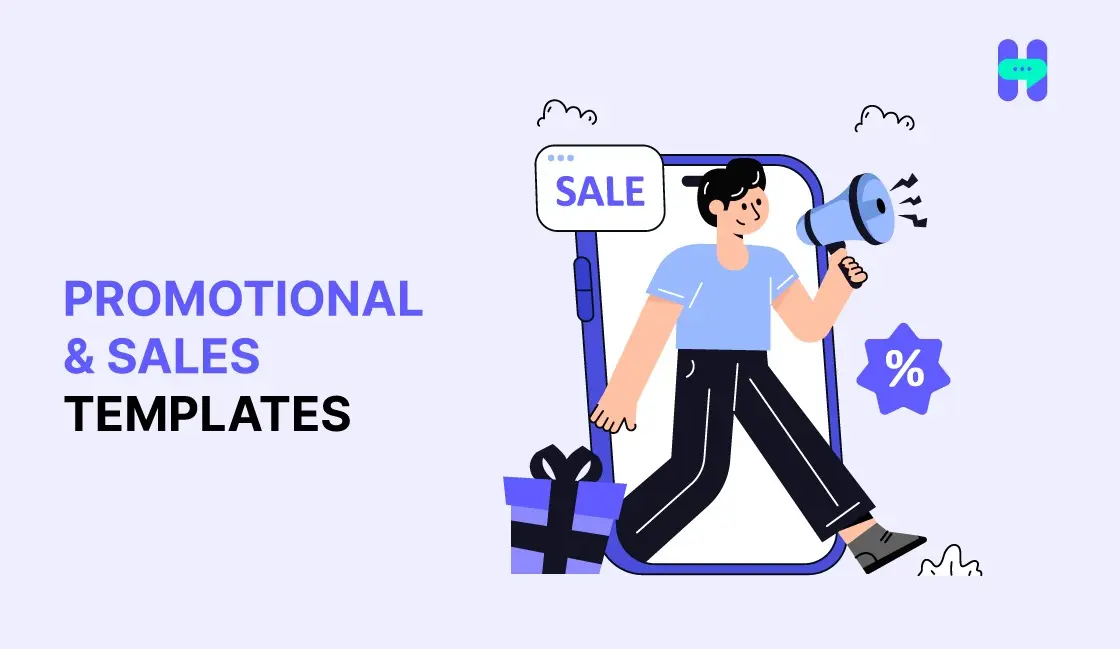  an image showing Promotional and sales templates