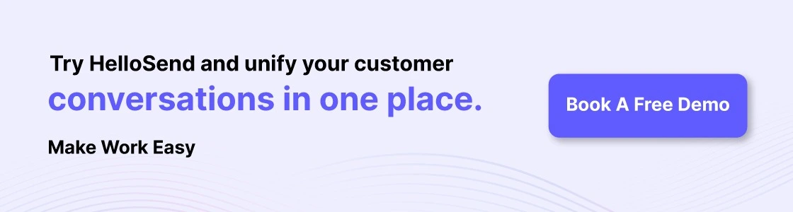 an cta image showing a book free demo to explore hellosend