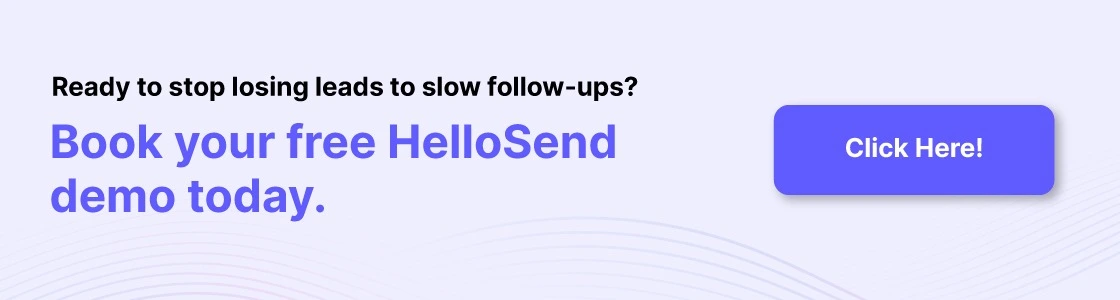 an CTA Image showing book a free demo to explore hellosend.