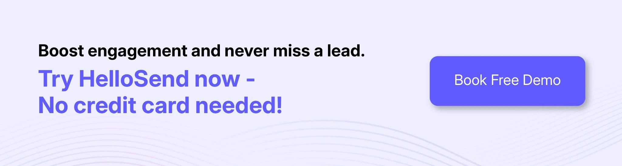 a cta image showing book a free demo to explore hellosend