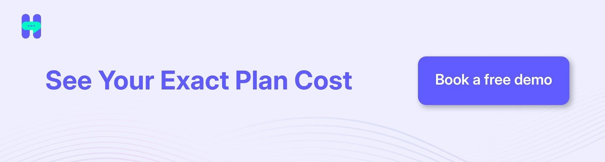CTA image showing HelloSend pricing plans, prompting businesses to calculate their monthly or annual cost before signing up.