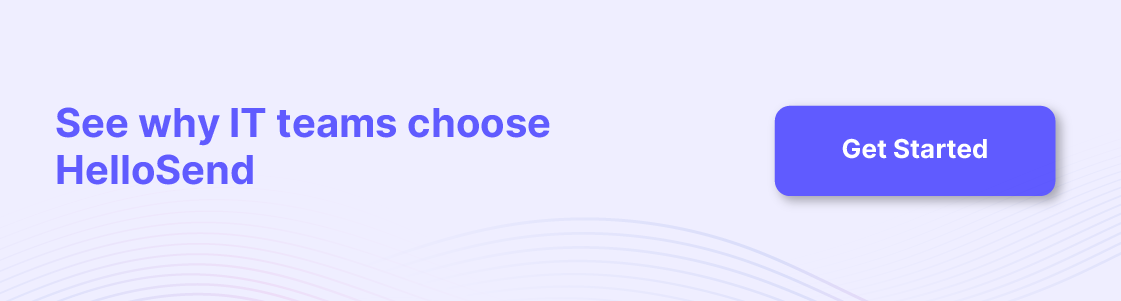 HelloSend CTA page