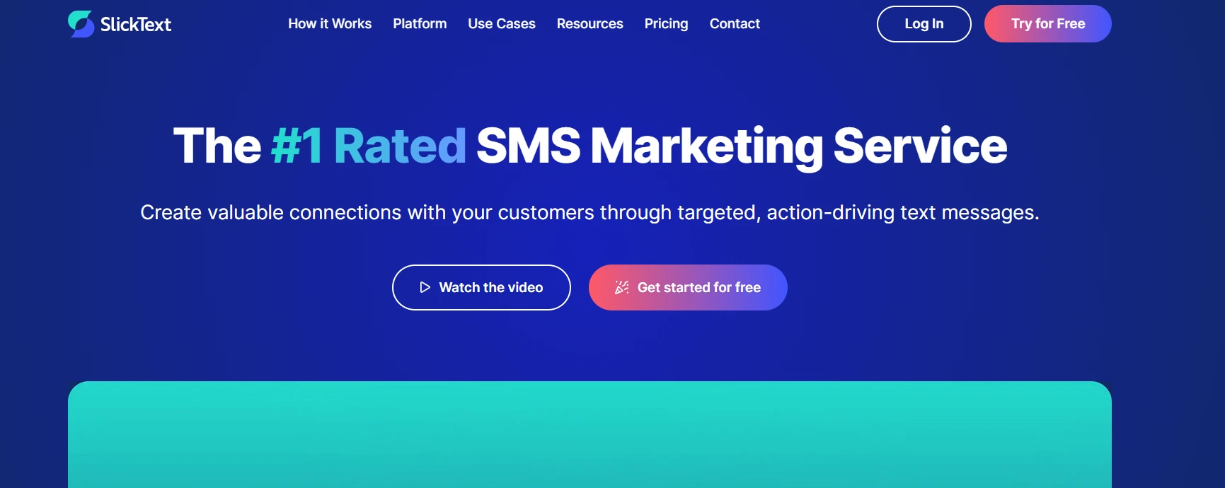 SlickText homepage