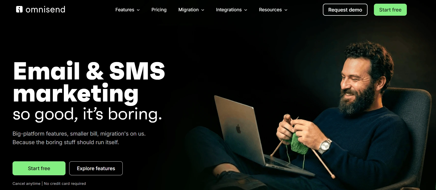omnisend homepage
