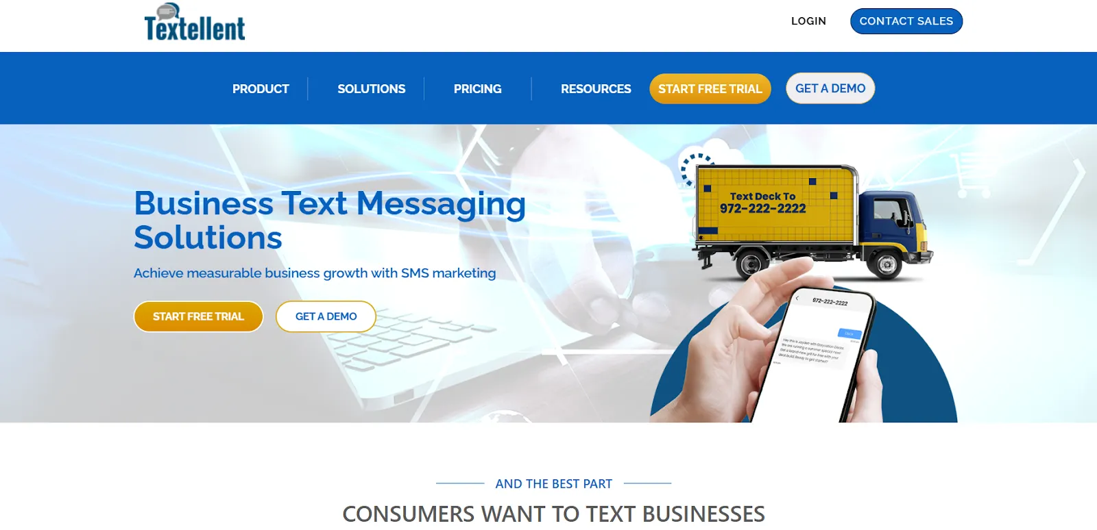 textellent homepage