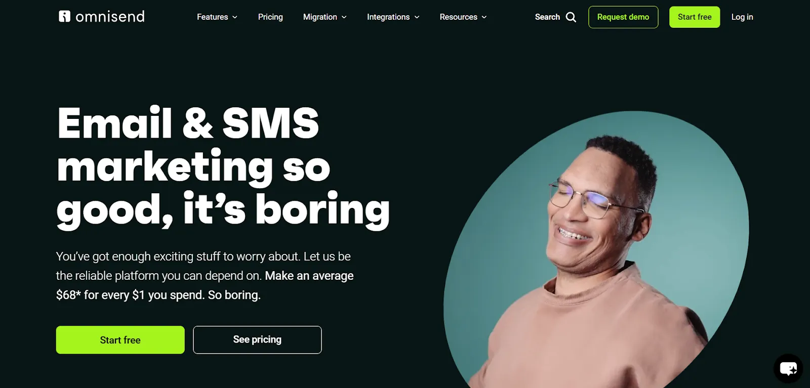 Omnisend homepage