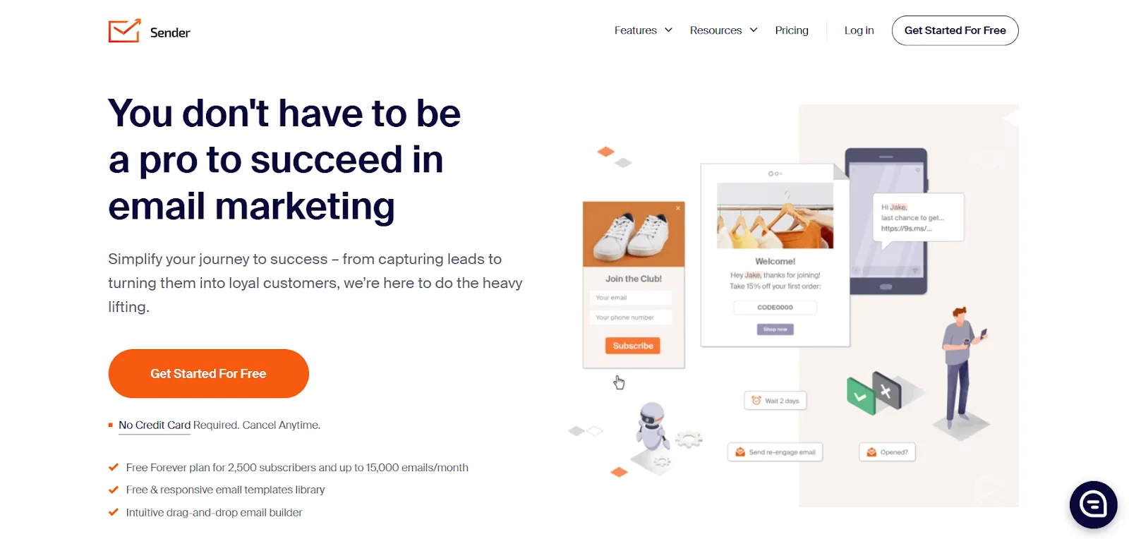 sender homepage