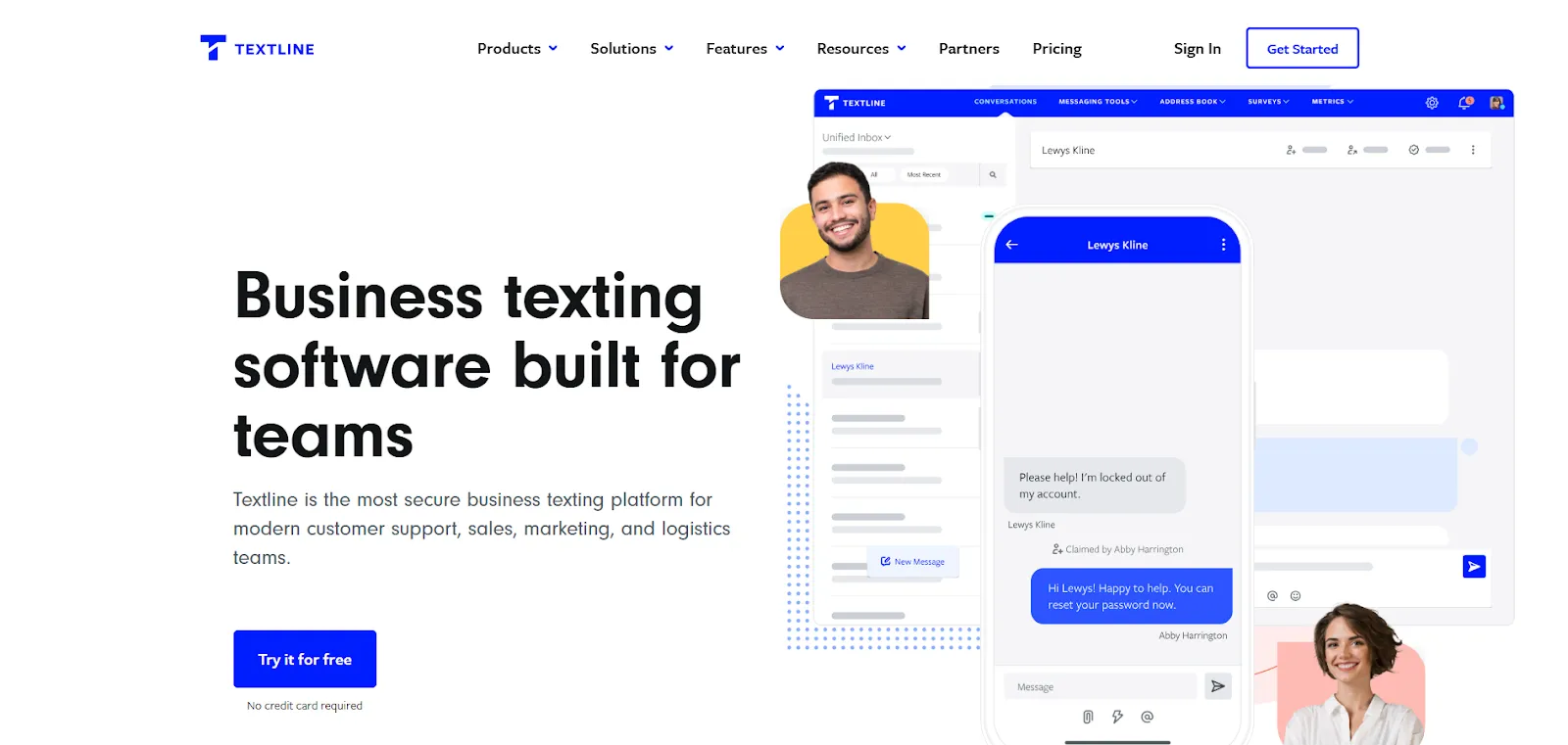 textline homepage