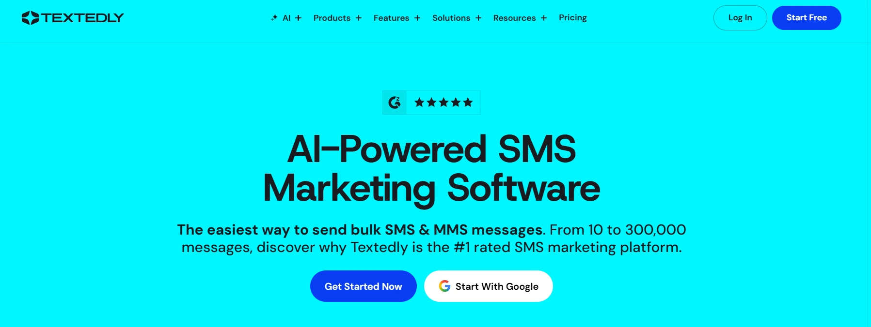 Textedly homepage
