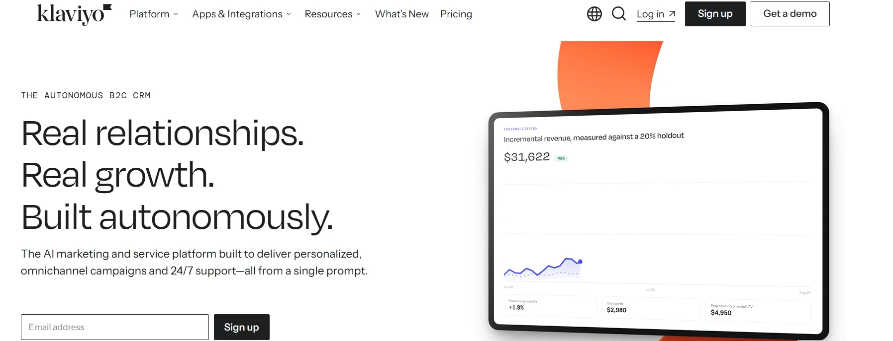 Omnisend homepage