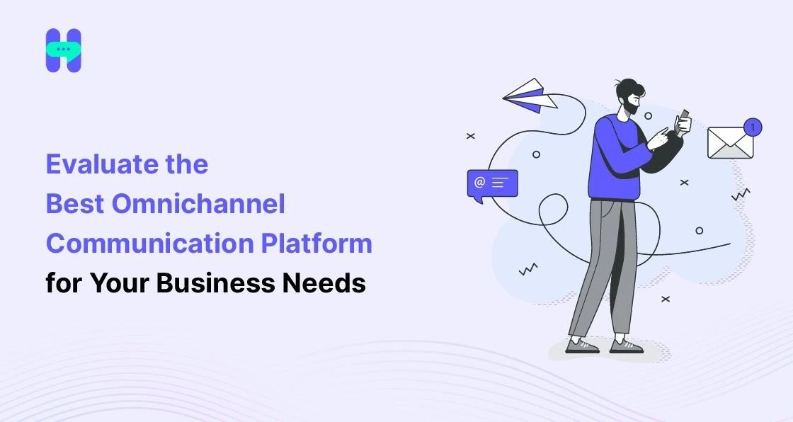 Banner image showing how to choose an omnichannel communication platform that brings SMS, WhatsApp, and voice into one workspace