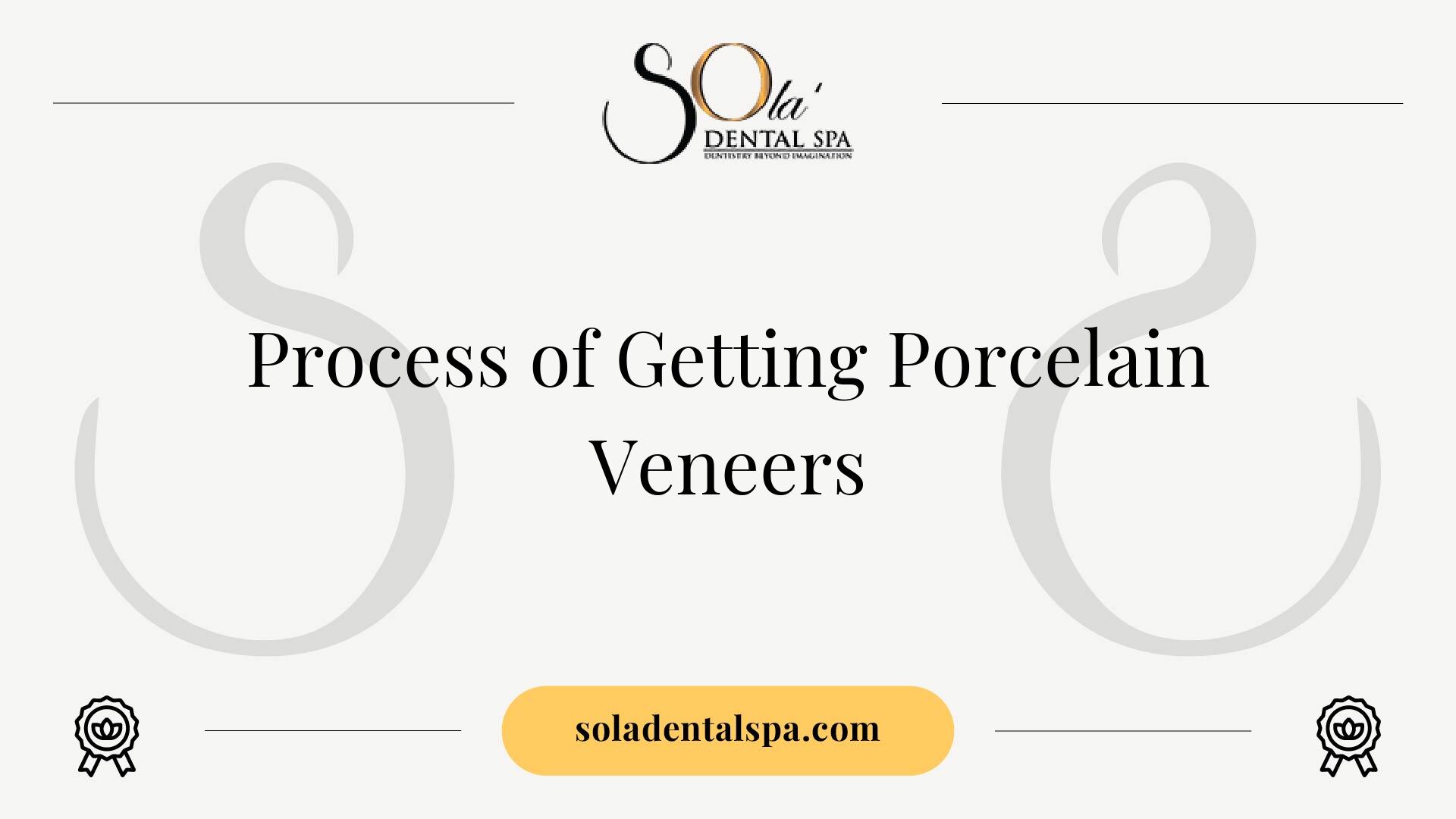 Initial consultation for porcelain veneers procedure