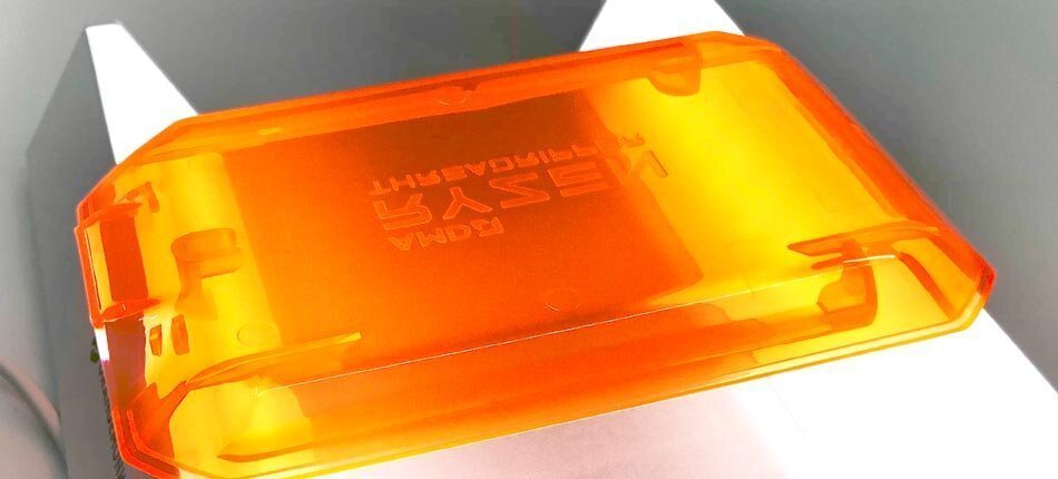 Transmission color illustrated within KeyShot where light moves through the material.