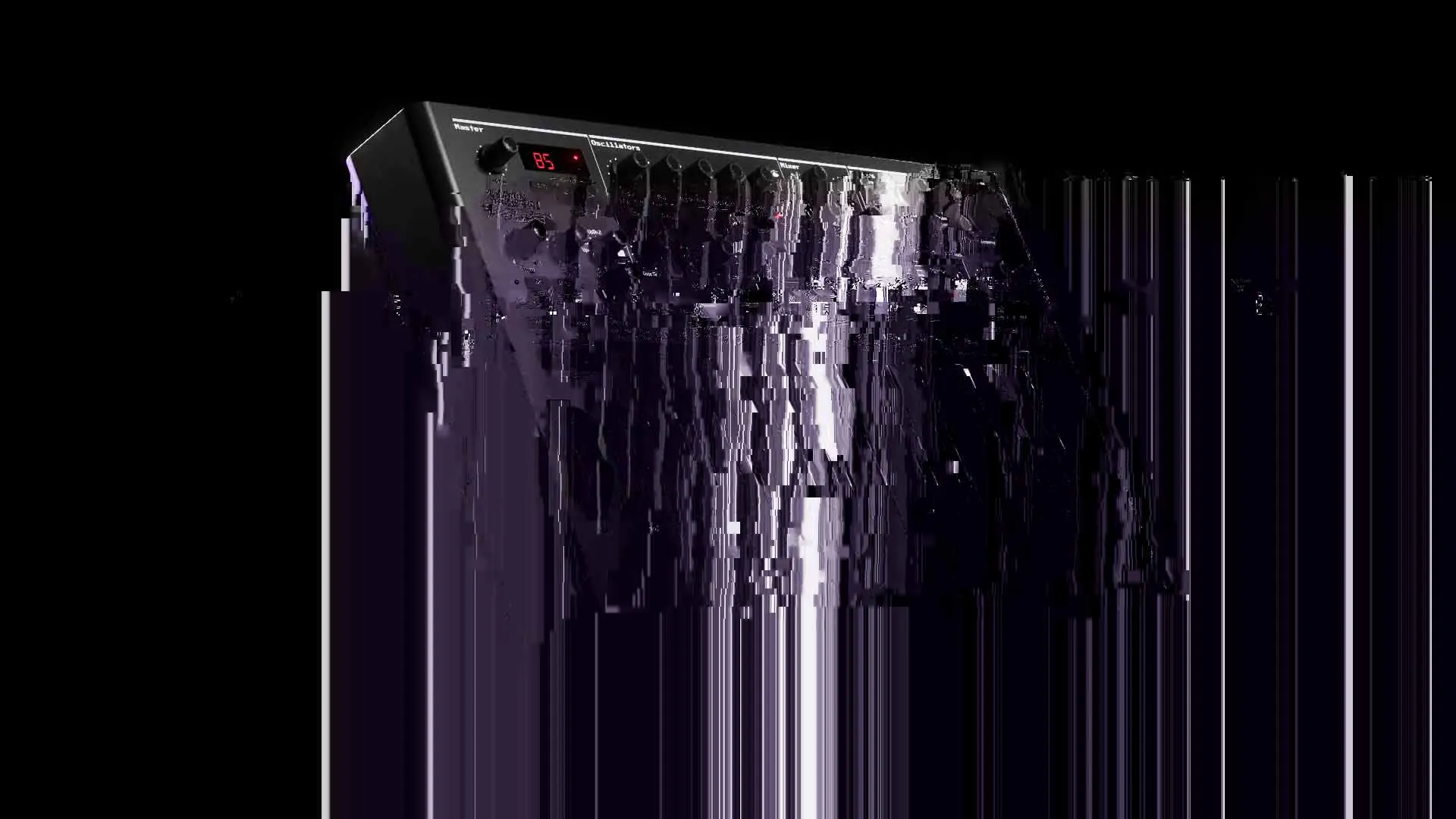 Still from AFX Station that has been datamoshed