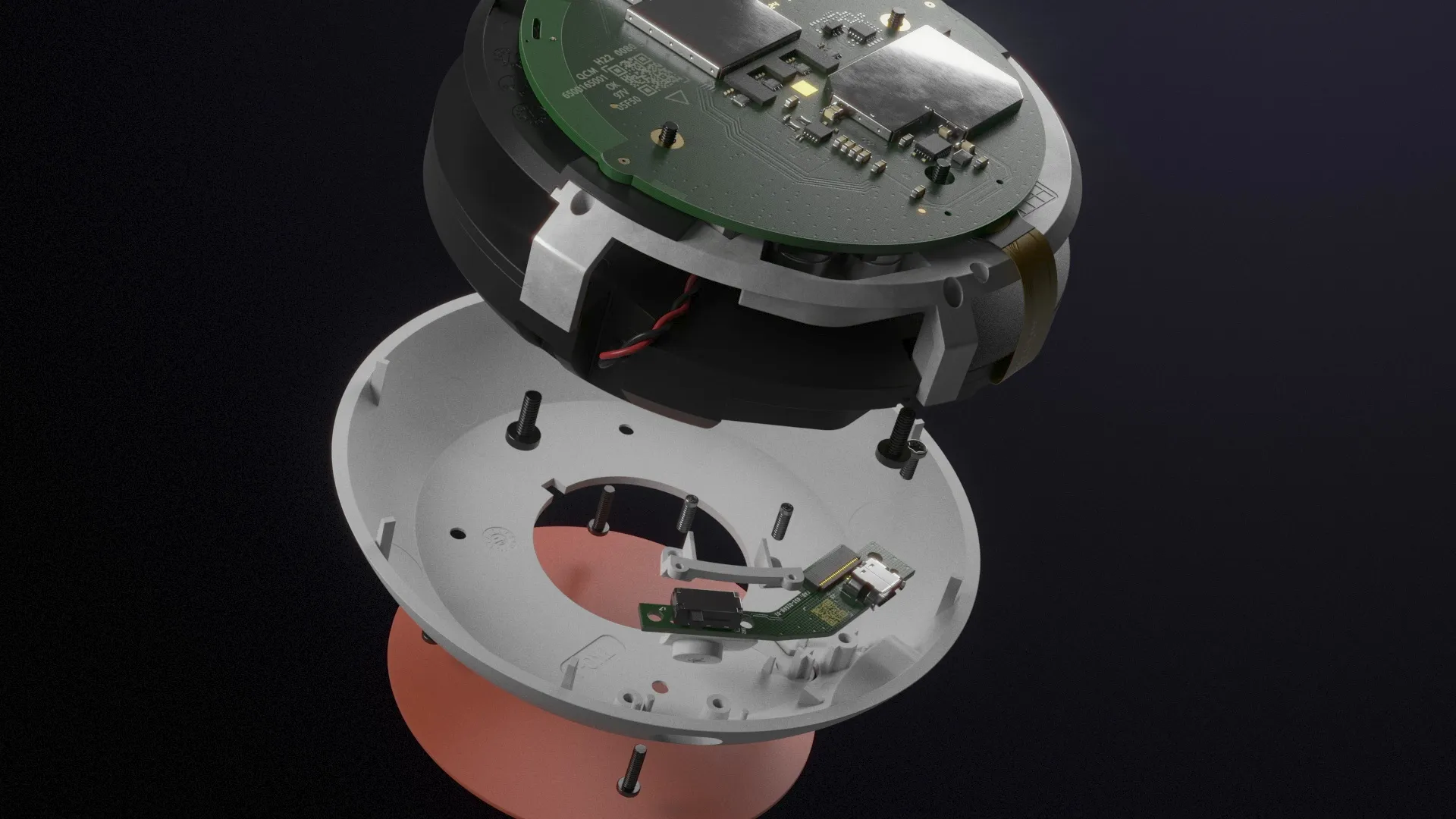google home mini exploded view
