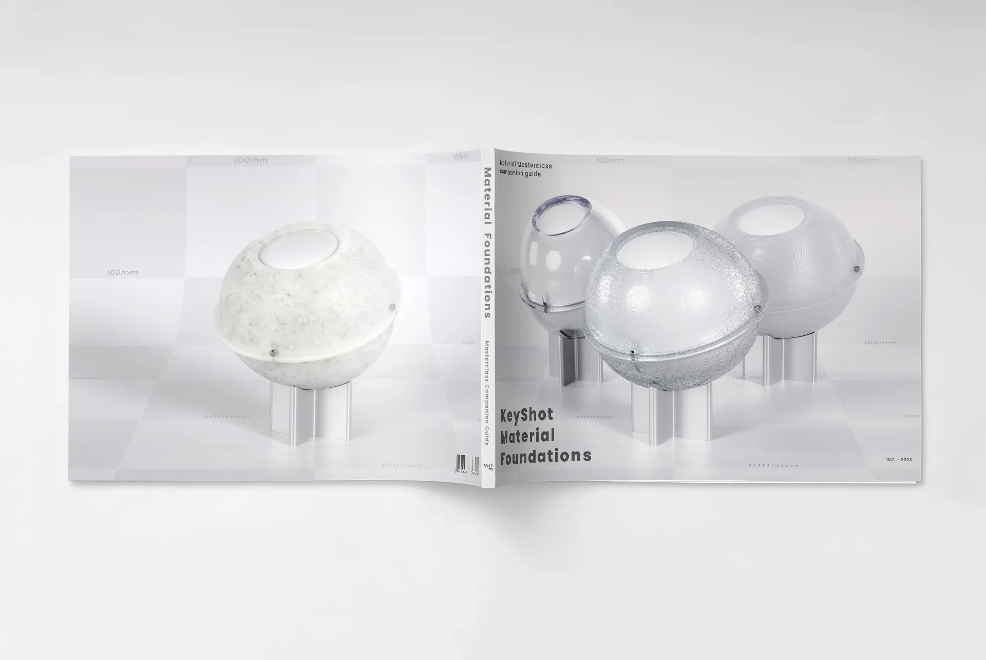 Rendering of a book about material properties
