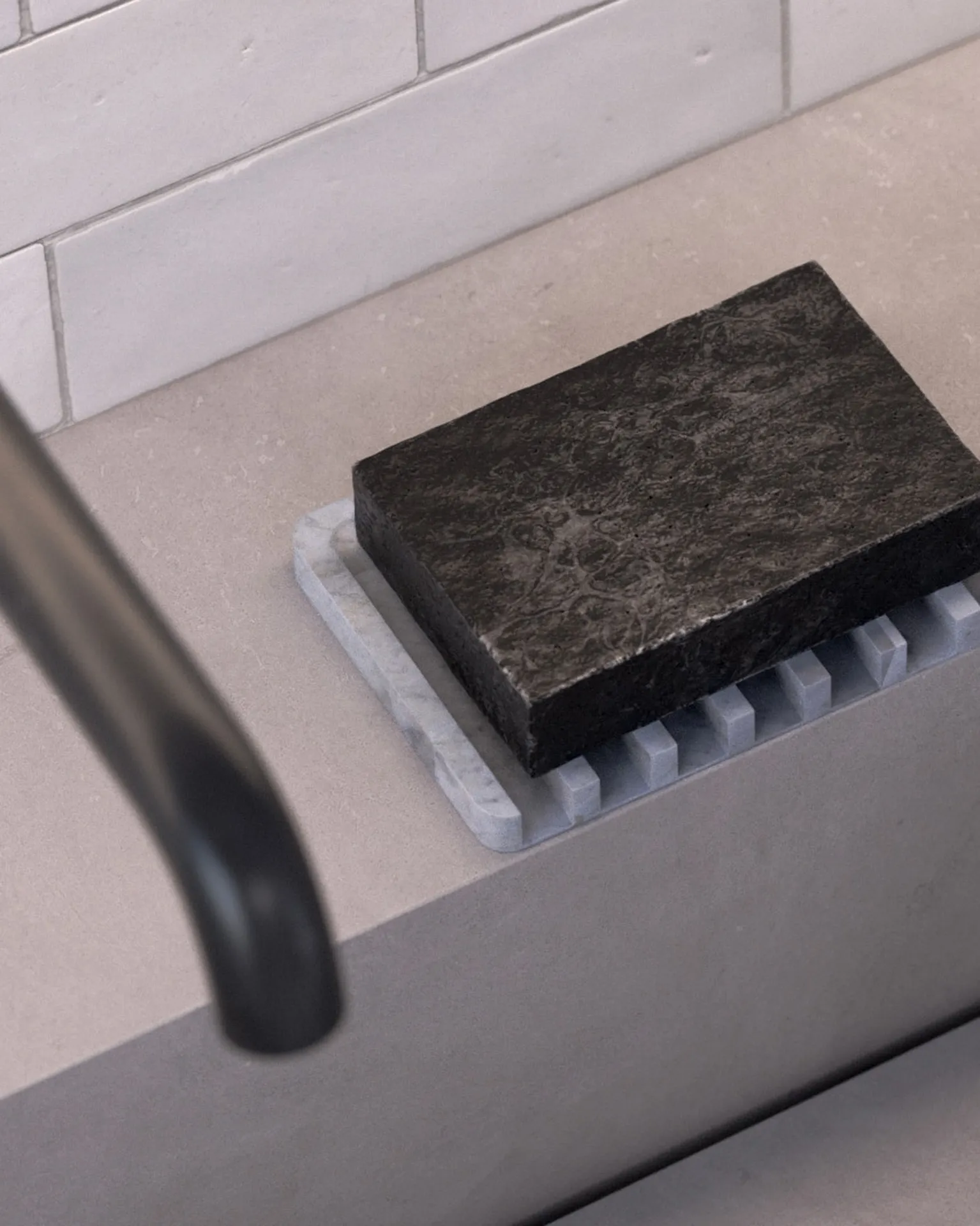 Detailed Modern Bathroom Scene with Highly Realistic Textures, CGI Rendering, KeyShot