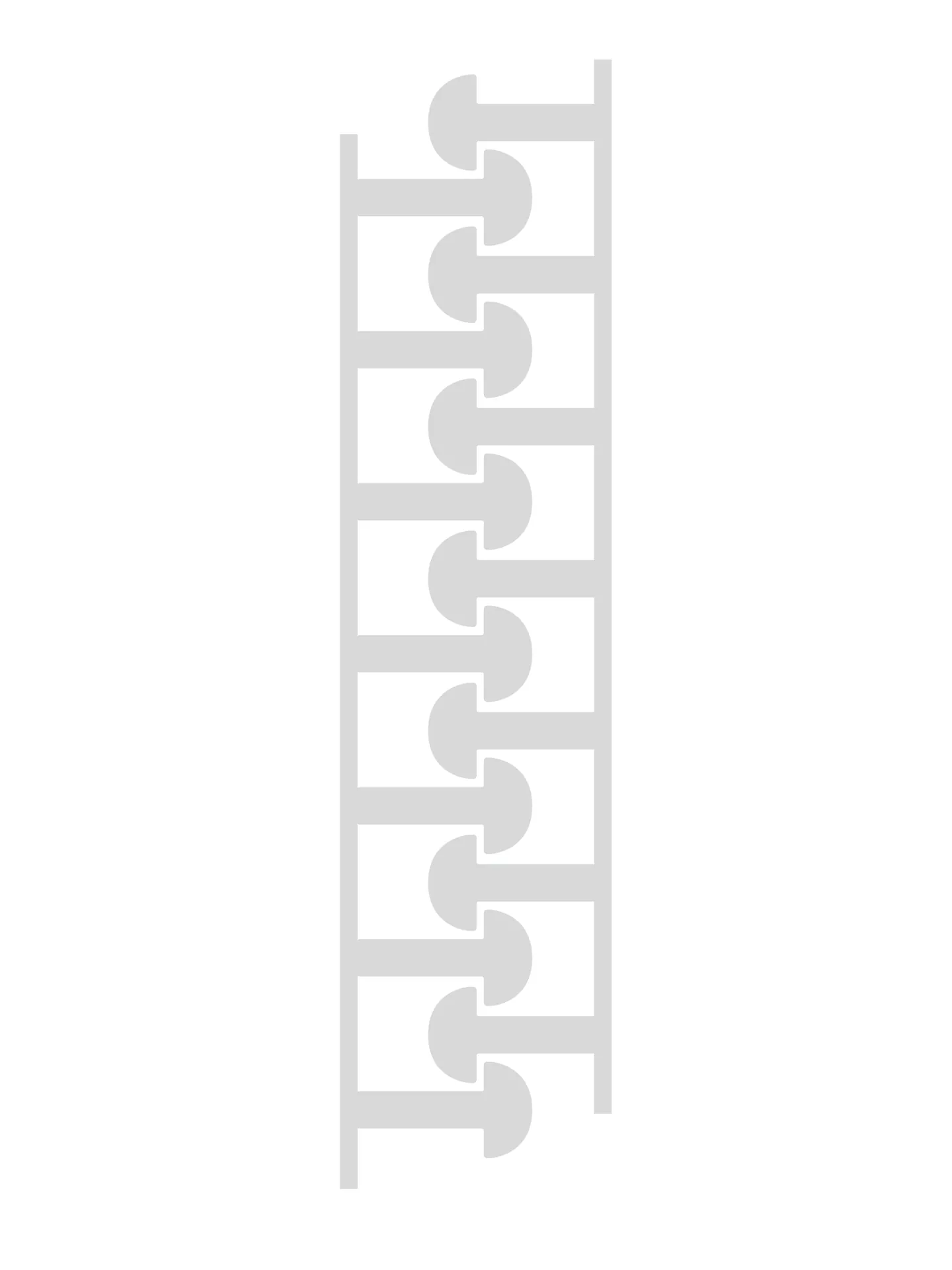 3M dual lock structure diagram