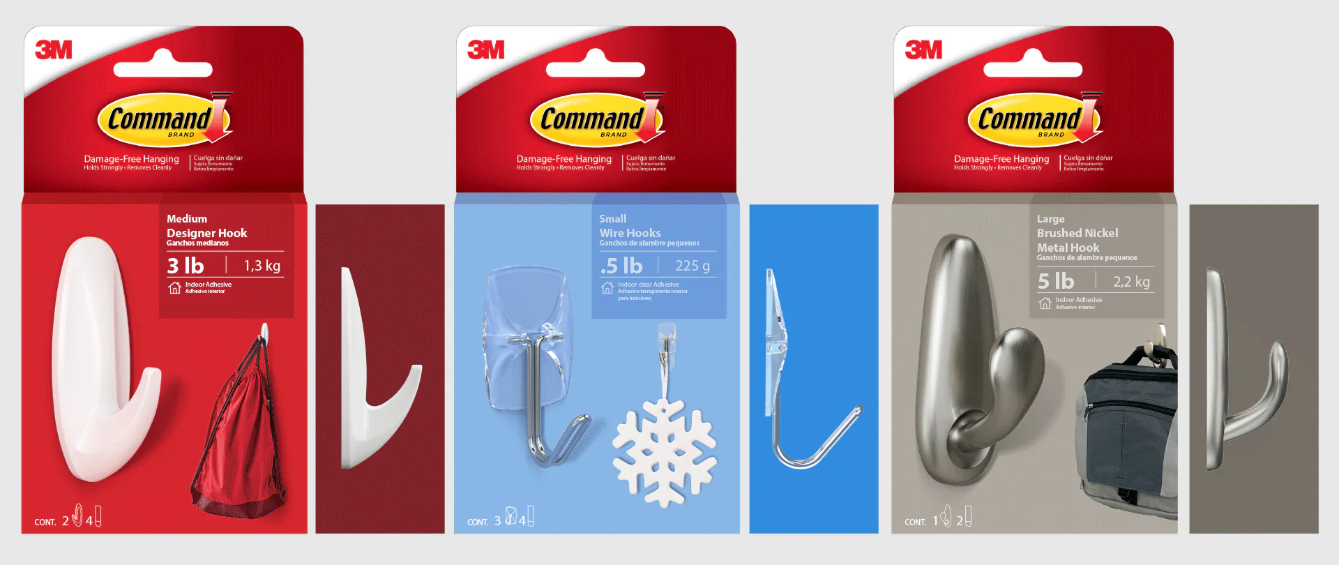 3M hooks soft side shadows